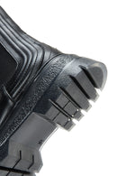 Women's Black Leather Thick Soled Chelsea Boots | Derimod