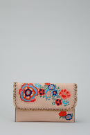 Embroidered Pink Women's Portfolio | Derimod