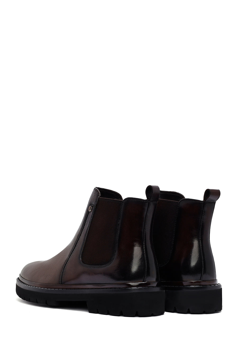 Male Brown Leather Chelsea Boots