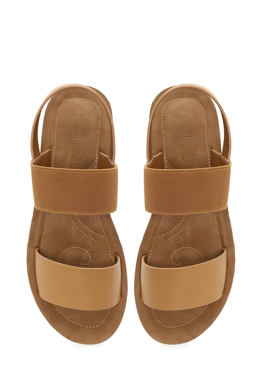 Woman Camel Thick-Soled Sandal