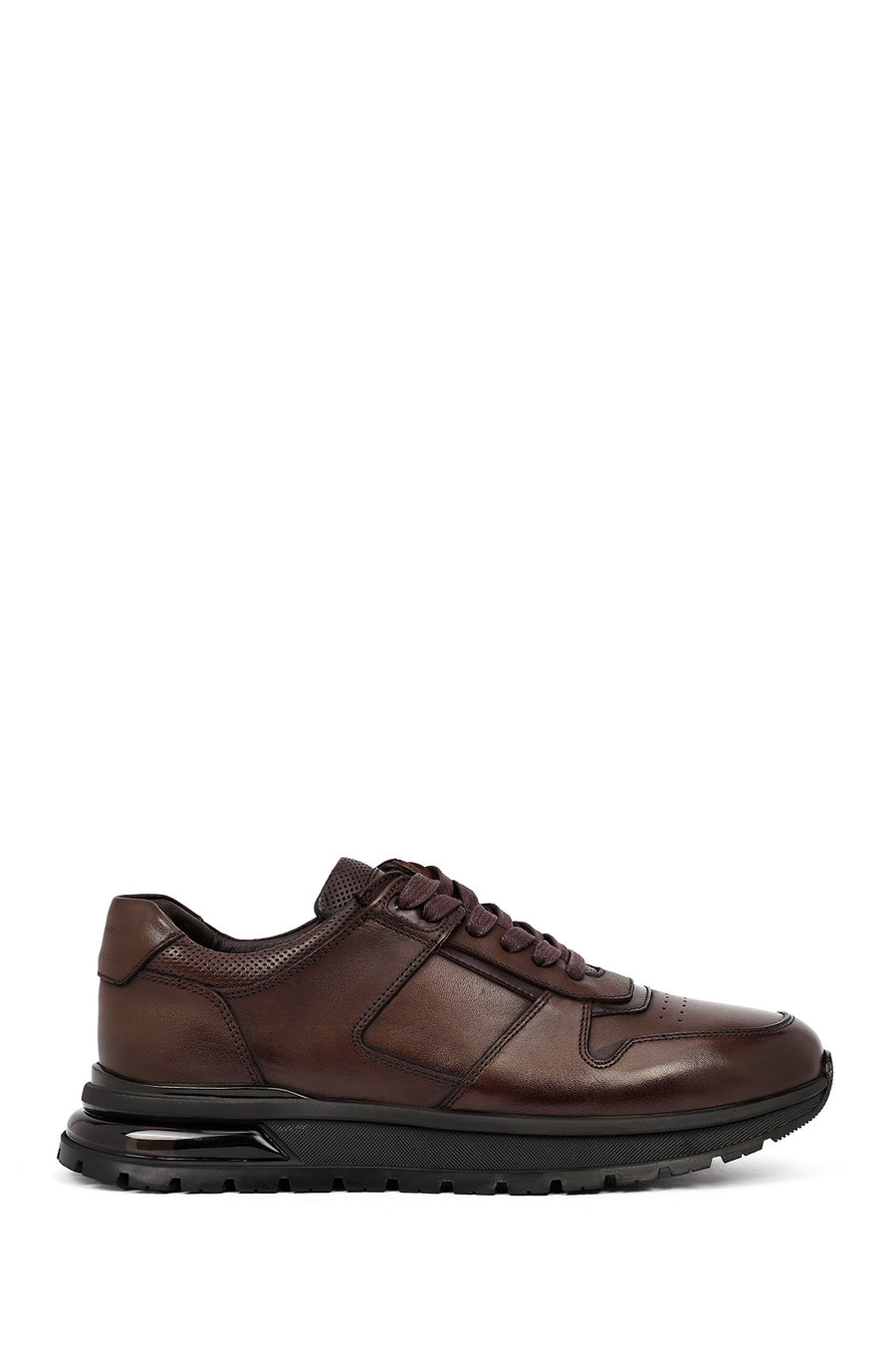 Men's Brown Lace-Up Leather Casual Sneaker 25WFD677818 | Derimod
