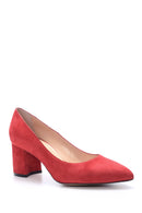 Women's Suede Heeled Shoes | Derimod