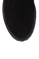 Zippered Women's Suede Boots | Derimod