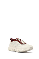 Derimod Studio Women's White Lace-Up Thick-Soled Sneaker | Derimod