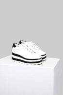High-Sole Women's Leather Sports Shoes | Derimod