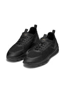 Geox Men's Black Spherica Lace-up Leather Sneaker | Derimod
