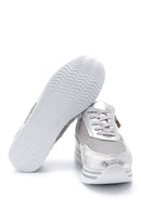 Women's High Sole Zipper Detailed Sneaker | Derimod