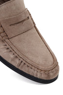 Male Gray Suede Casual Loafer | Derimod