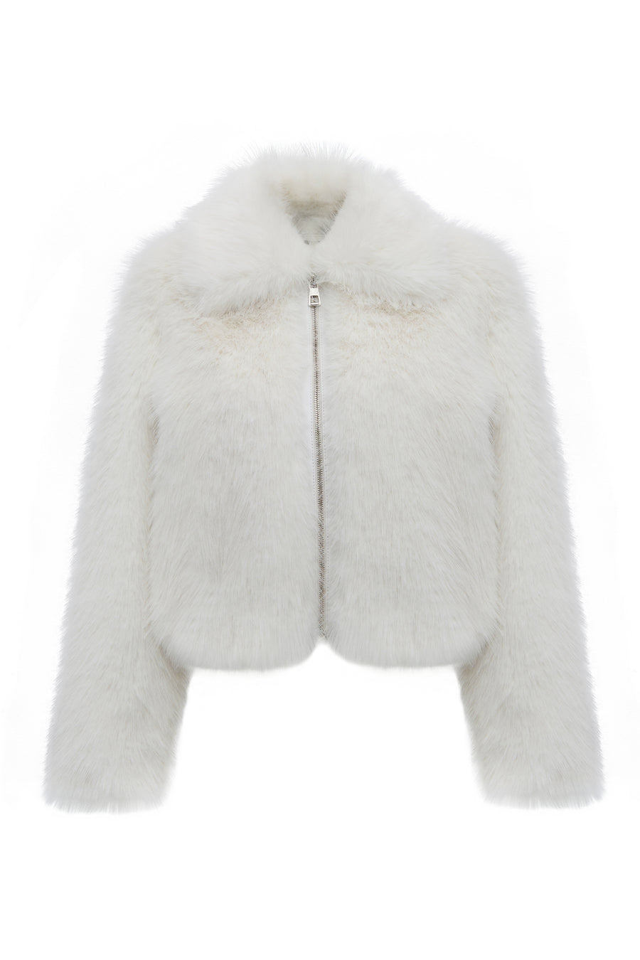 Dallas Women's White Shirt Collar Teddy Coat 25WGD5620FF | Derimod