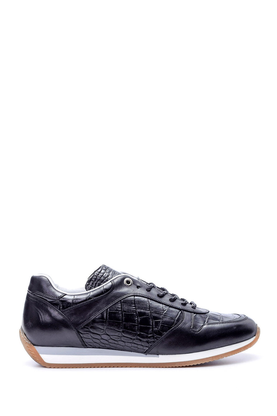 Erkek Kroko Detaylı Sneaker 19SFD3092E3 | Derimod