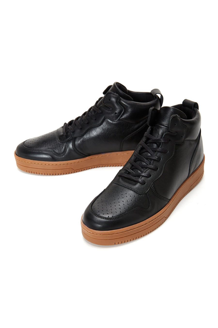 Erkek Siyah Deri Bilekli Sneaker
