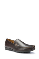 Geox Men's Brown Siron W Leather Casual Loafer | Derimod