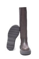 Women's Leather Thick Sole Boots | Derimod