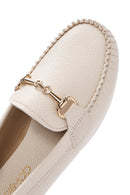 Women's Beige Buckle Detailed Loafer | Derimod