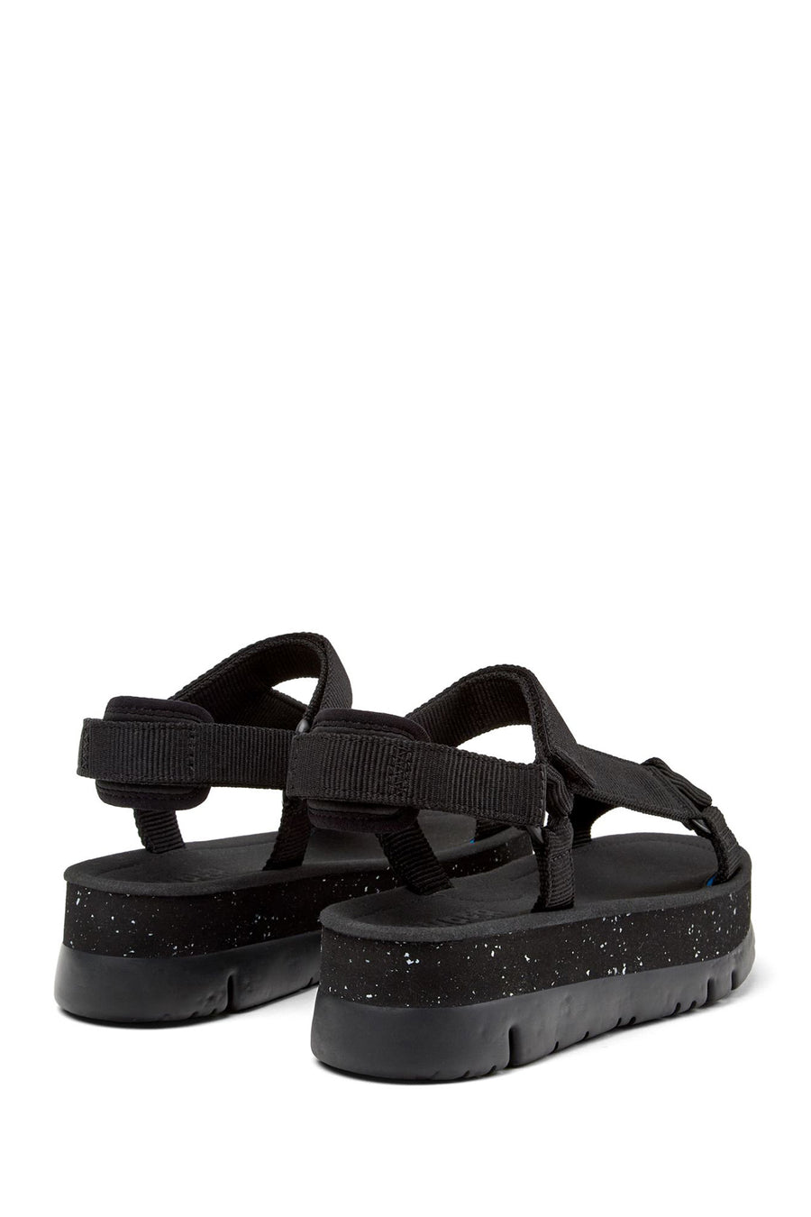 Camper Women's Black Oruga Up Thick Soled Sandals
