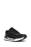 Men's Black Lace-Up Fabric Sneakers | Derimod