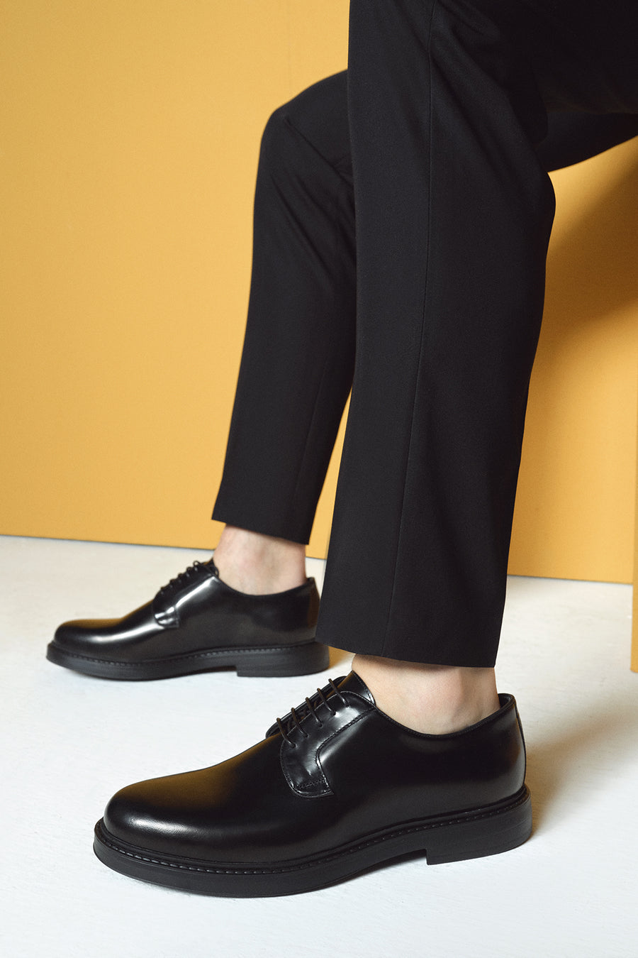 Men's Black Lace-up Leather Casual Shoes 25SFD722122 | Derimod