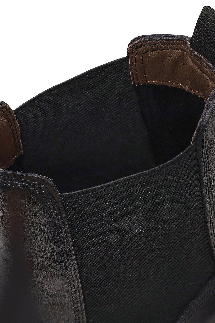 Male Black Leather Chelsea Boots