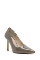 Women's Mink Thin Heels Patent Leather Stiletto | Derimod