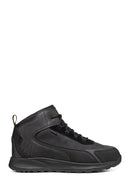 Geox Men Black Lace-Up Fabric Boots | Derimod