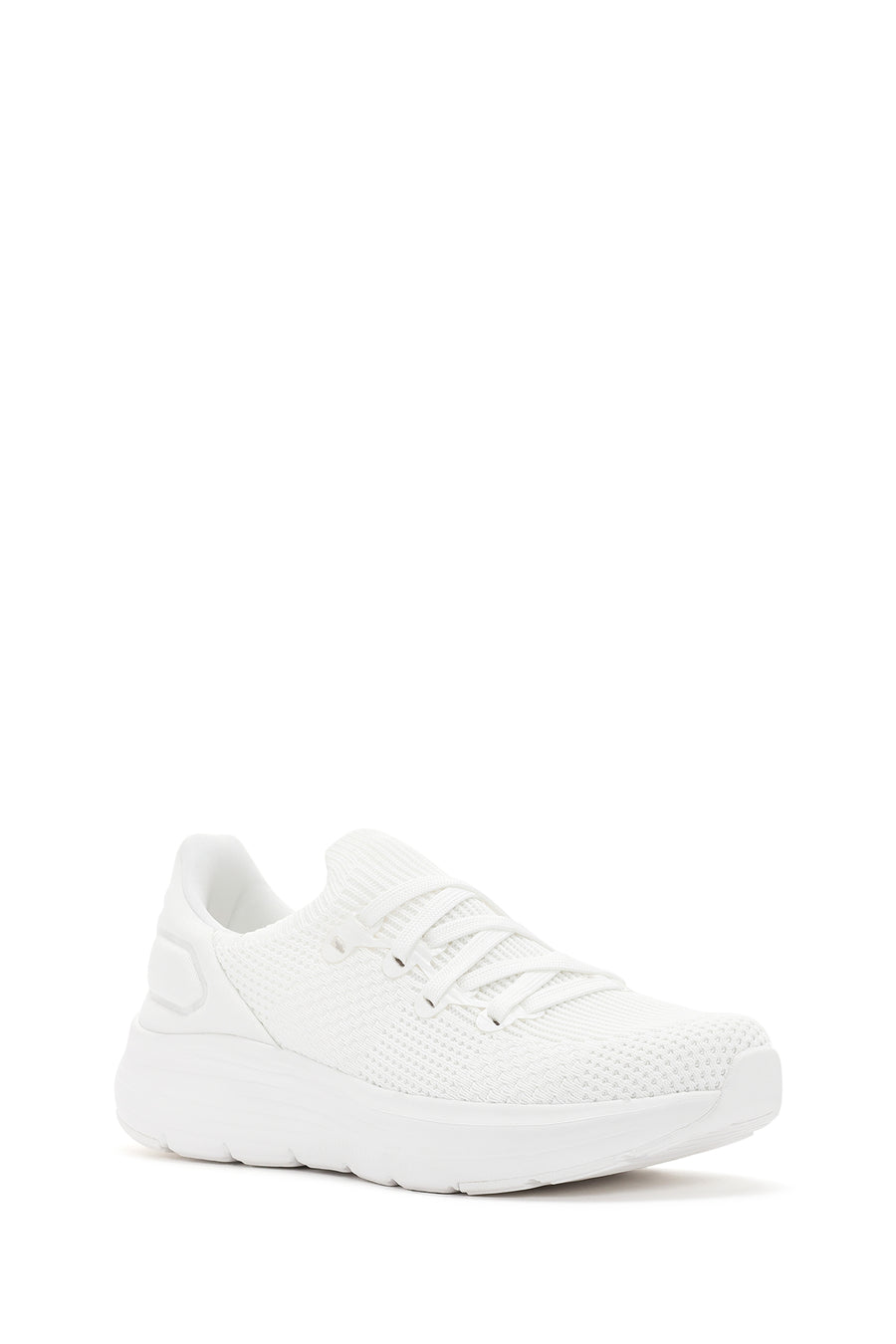 Derimod Zero Women's White Lace-Up Thick Soled Fabric Sneaker