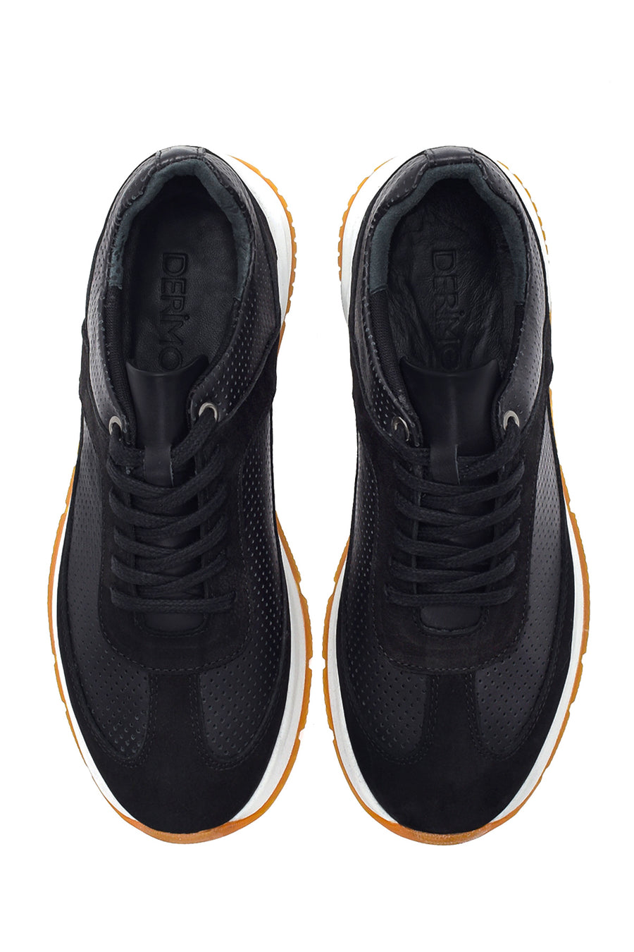 Erkek Deri Süet Detaylı Sneaker