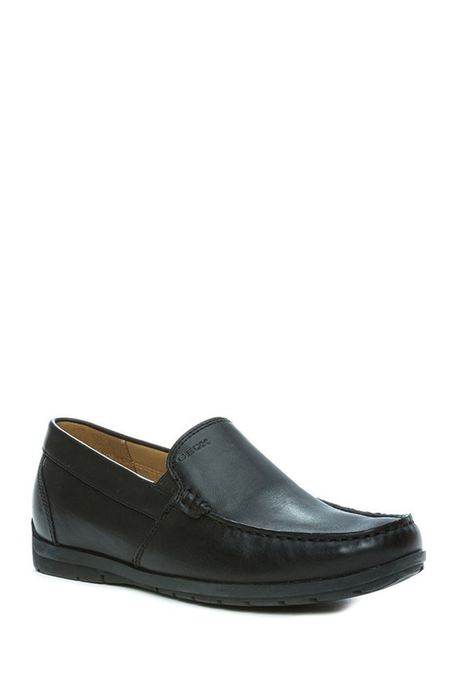 Geox Men's Black Siron W Leather Casual Loafer