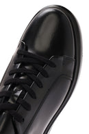 Men's Black Lace-up Leather Sneaker | Derimod