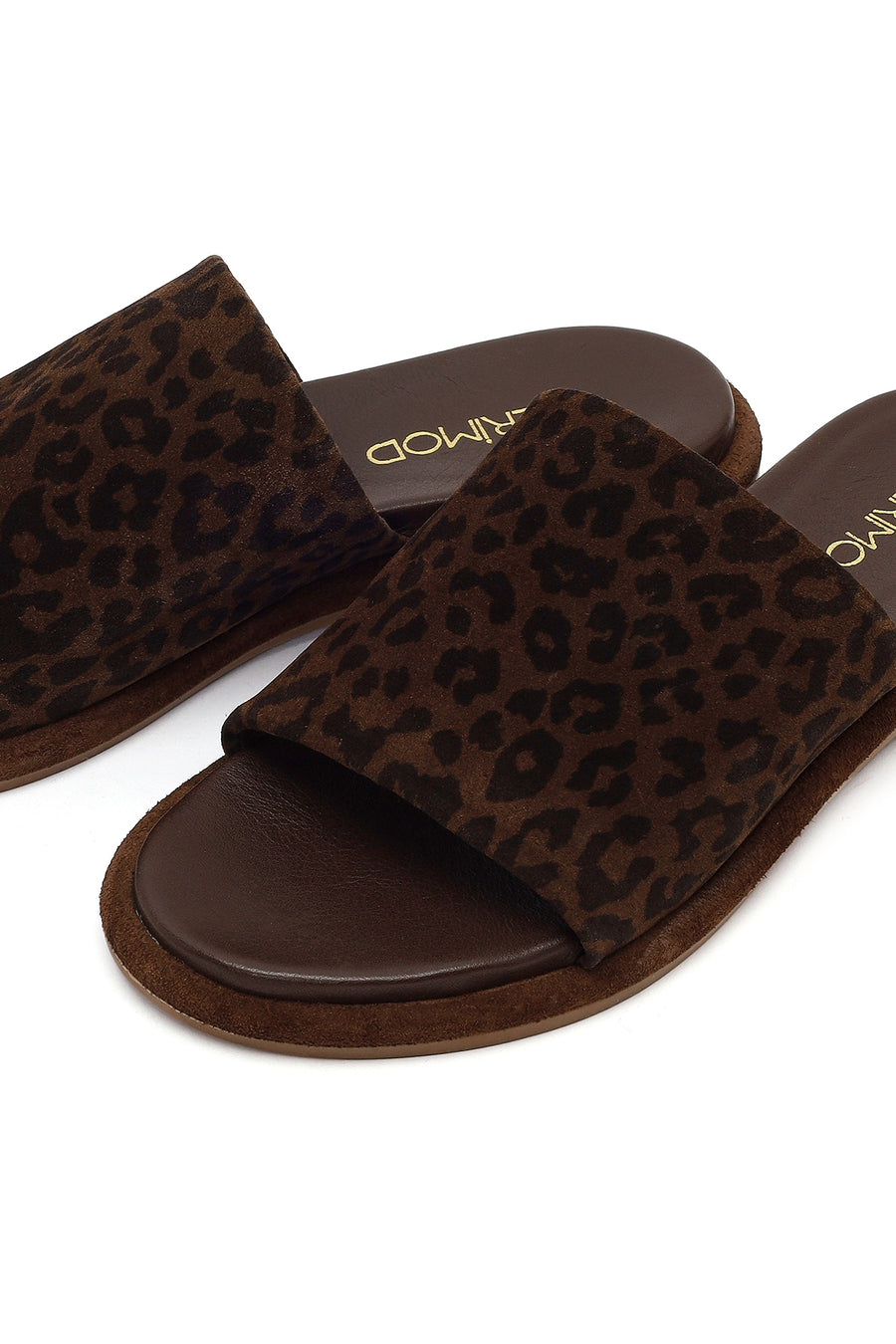 Women's Leopard Suede Leather Slippers