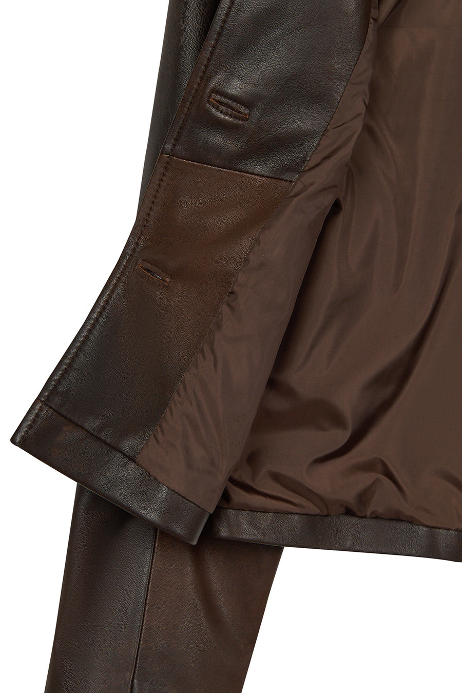 Jill Woman Brown Short Leather Jacket