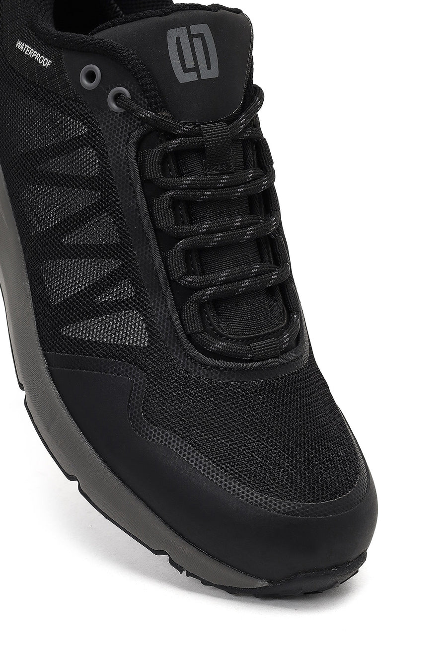 Derimod Dry Men's Black Lace-Up Fabric Sneaker
