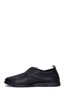 Women's Black Lace-Up Leather Comfort Shoes | Derimod