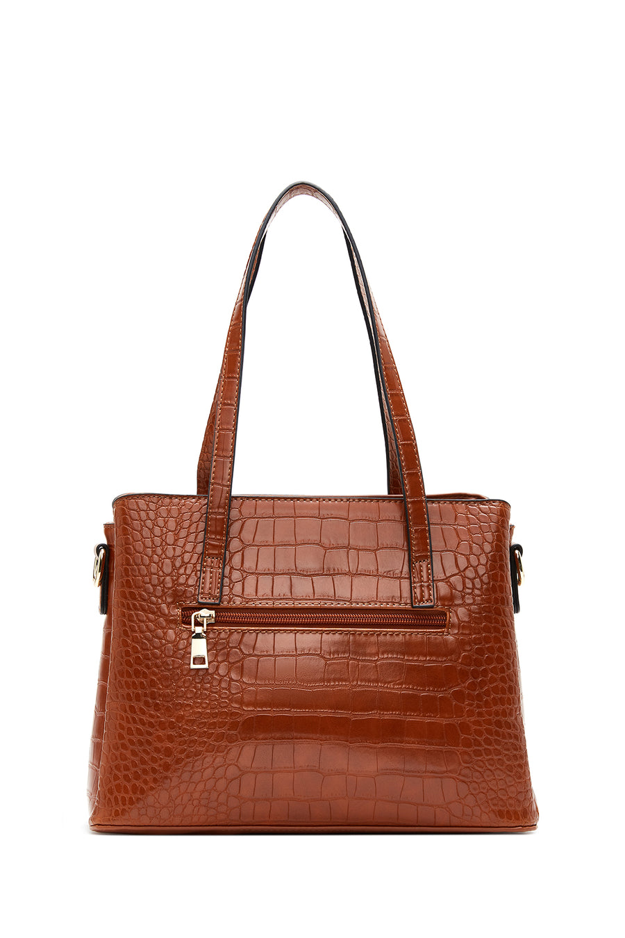 Women's Tan Crocodile Handbag