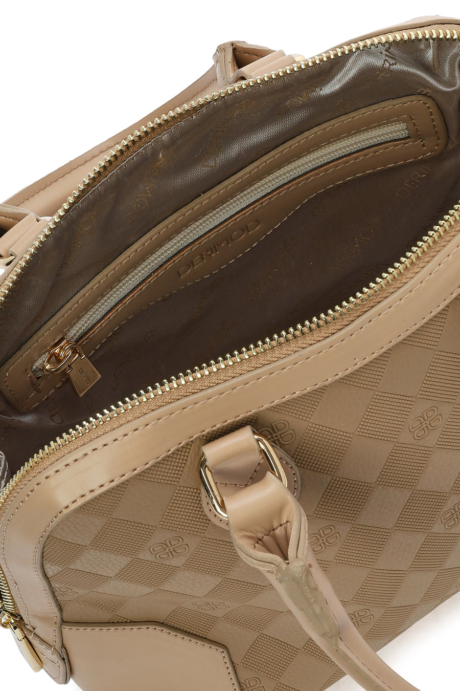 Women's Brown Long Strap Printed Crossbody Bag
