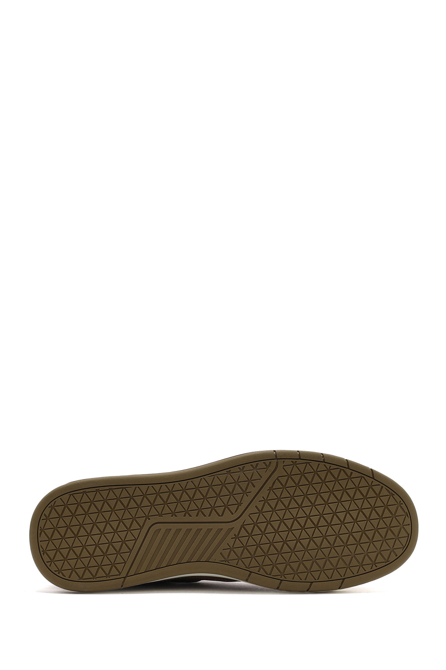 Erkek Bej Bağcıklı Nubuk Deri Sneaker