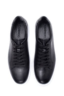 Erkek Siyah Deri Sneaker | Derimod