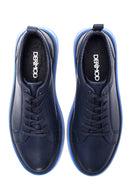 Men's Leather Perforated Sneaker | Derimod