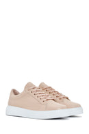 Women's Powder Lace-Up Leather Sneaker | Derimod