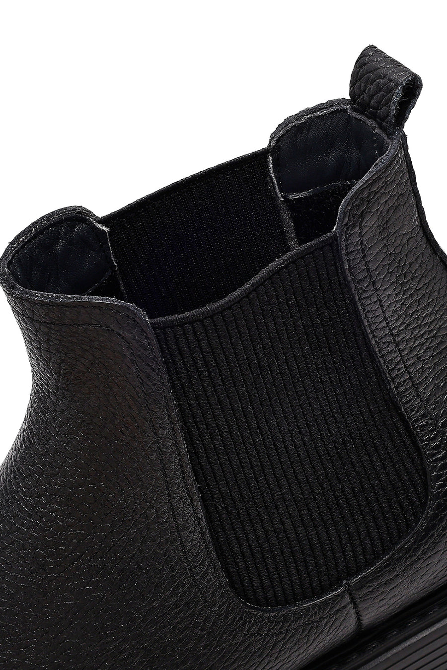 Men's Black Leather Chelsea Boots