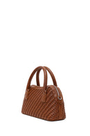 Woman Brown Long-Strap Braided Shoulder Bag | Derimod