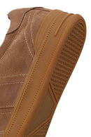 Erkek Vizon Bağcıklı Süet Deri Sneaker | Derimod