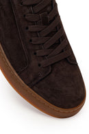 Male Brown Lace-Up Suede Leather Sneaker | Derimod