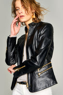 Ruby Women's Leather Jacket | Derimod