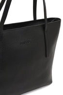 Women's Black Leather Classic Shoulder Bag | Derimod