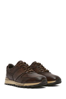 Men's Brown Lace-Up Leather Casual Sneaker | Derimod