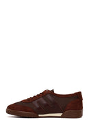 Woman Brown Lace-Up Leather Sneaker | Derimod