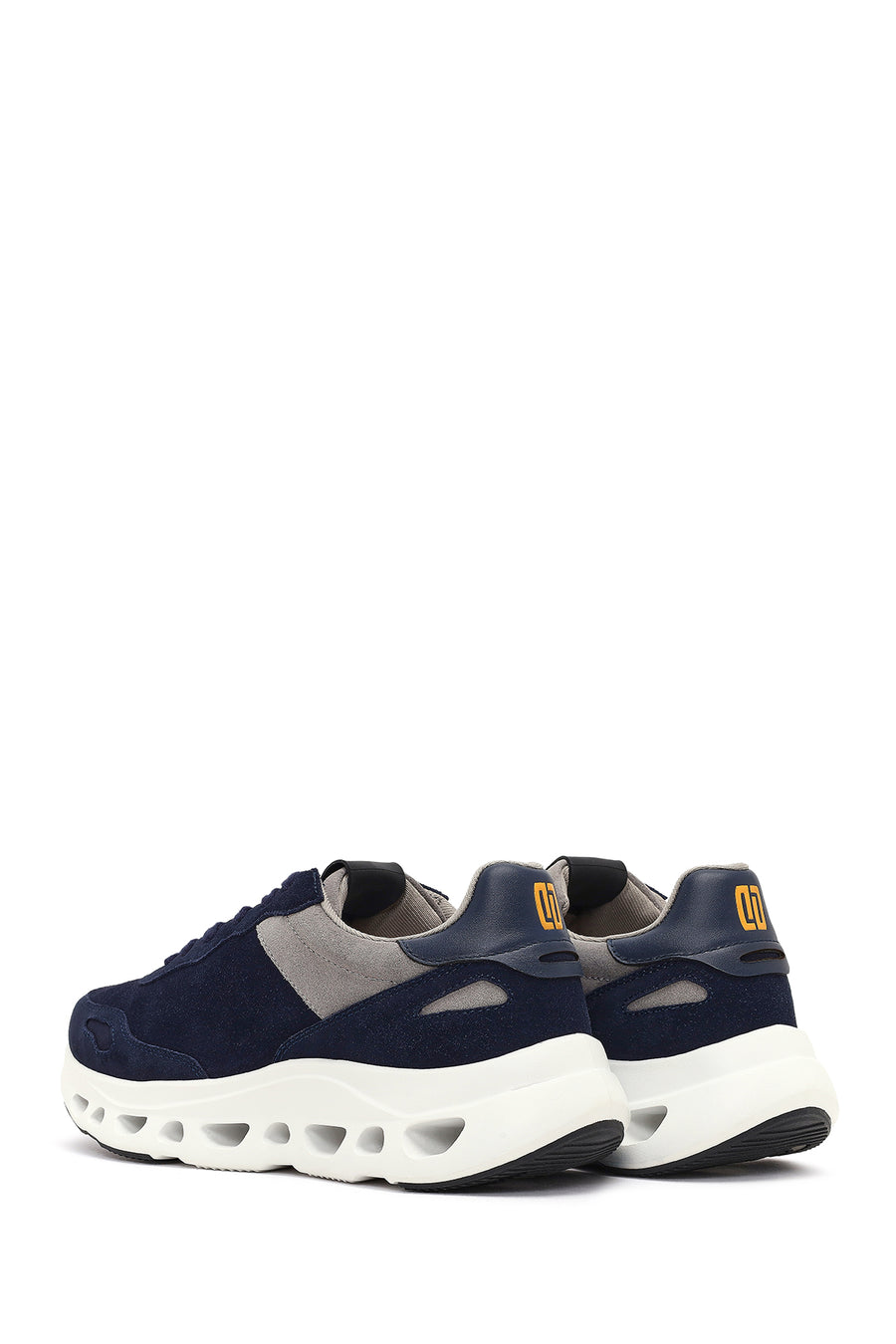Derimod Studio Men's Navy Blue Lace-Up Thick-Soled Sneaker