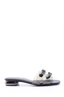 Women's Stone Transparent Slippers | Derimod