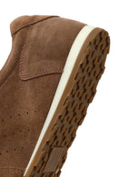 Male Brown Lace-Up Suede Leather Sneaker | Derimod