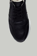High Heeled Women's Leather Sneaker | Derimod